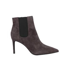 Jeffrey Campbell Nixie Ankle Boots 5.5 NWOT Lead Gray Heel Booties Suede Capsule